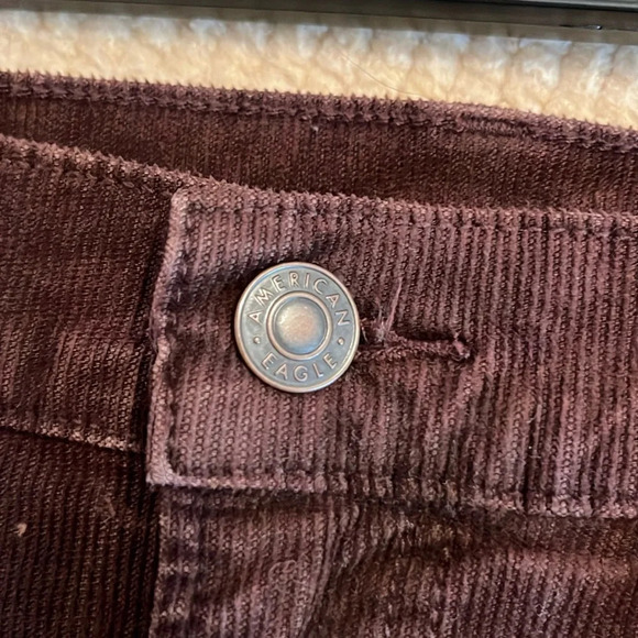 AMERICAN EAGLE OUTFITTERS corduroys pants Women 12  brown 90’s straight - Picture 3 of 10